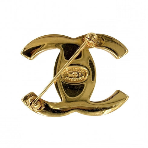CC Logo Turnlock Brooch Metal