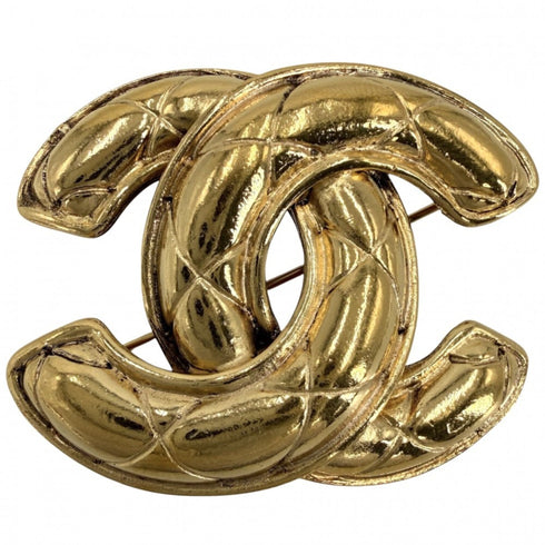 CC Logo Brooch Metal