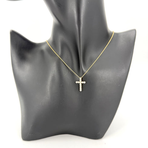 Pendant Necklace 18K Yellow Gold Small with Diamond