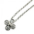 Bezel-Set Pendant Necklace Platinum with Diamond