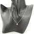 Bezel-Set Pendant Necklace Platinum with Diamond