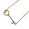 Heart Key Pendant Necklace 18K Rose Gold