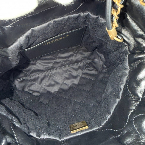 22 Chain Hobo Quilted Calfskin with Pearl Chain Mini