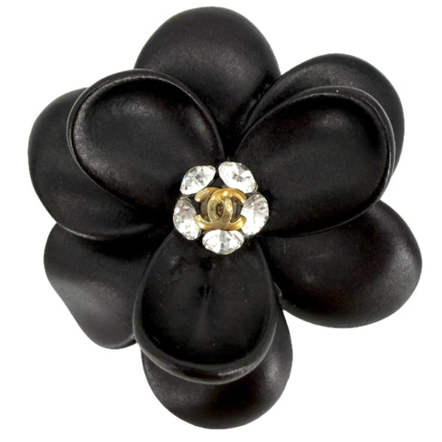 CC Logo Flower Brooch Metal