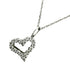 Sentimental Heart Pendant Necklace Platinum with Diamond