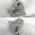 Sentimental Heart Pendant Necklace Platinum with Diamond