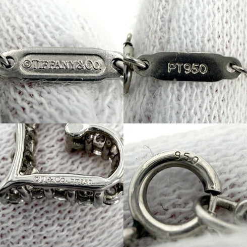 Sentimental Heart Pendant Necklace Platinum with Diamond