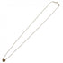 Bean Pendant Necklace 18K Rose Gold 0.6mm