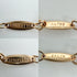 Bean Pendant Necklace 18K Rose Gold 0.6mm