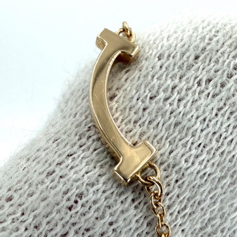 T Smile Mini Pendant Necklace 18K Rose Gold