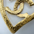 CC Logo Chain Heart Pendant Necklace Metal