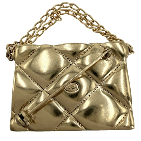 CC Logo Brooch Metal