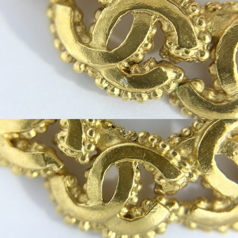 CC Logo Clip-On Earrings Gold-Tone Metal Gold-Tone Metal