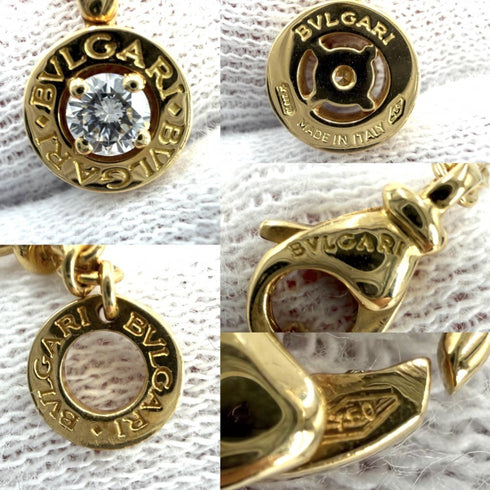 Pendant Necklace 18K Yellow Gold with Diamond and Onyx