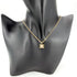 Pendant Necklace Rhinestone Gold and White
