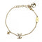 Bracelet Monogram and Rhinestone White
