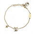 Bracelet Monogram and Rhinestone White