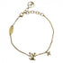 Bracelet Monogram and Rhinestone White