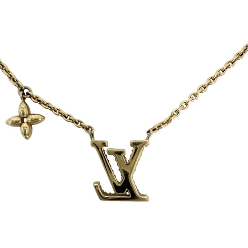 Pendant Necklace Rhinestone Gold