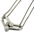 Hardware Double Link Pendant Necklace Sterling Silver