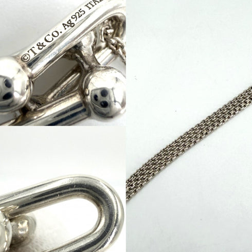 Hardware Double Link Pendant Necklace Sterling Silver