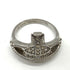 Orb Ring Sterling Silver with Rhinestones