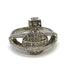 Orb Ring Sterling Silver with Rhinestones