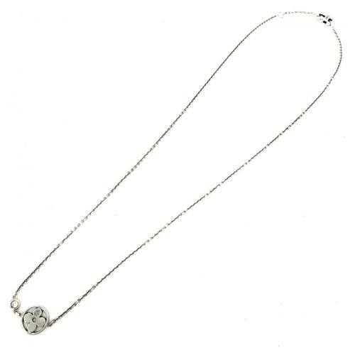 Pendant Necklace 18K White Gold With Diamond