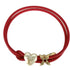 Bracelet Gold Red and White with Pearl