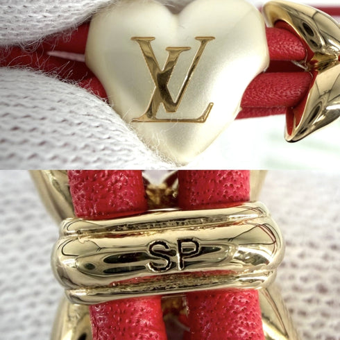 Bracelet Gold Red and White with Pearl