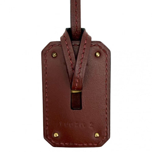 Kelly Pendant Necklace Leather Brown