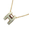 Pop H Pendant Necklace Gold-Tone Metal