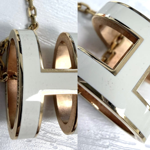 Pop H Pendant Necklace Gold-Tone Metal