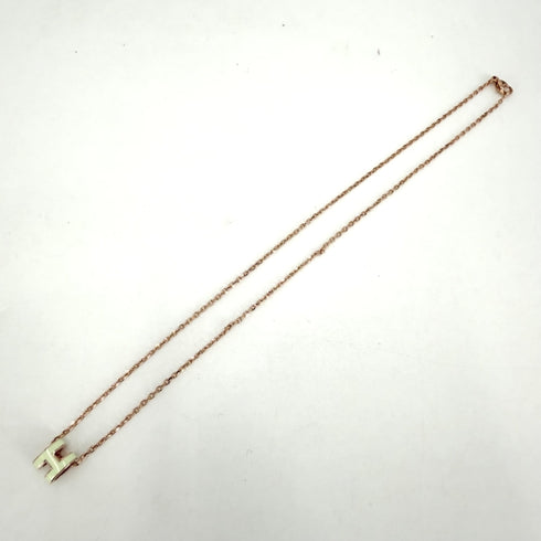 Pop H Pendant Necklace Gold-Tone Metal