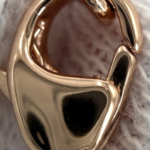 Pop H Pendant Necklace Gold-Tone Metal