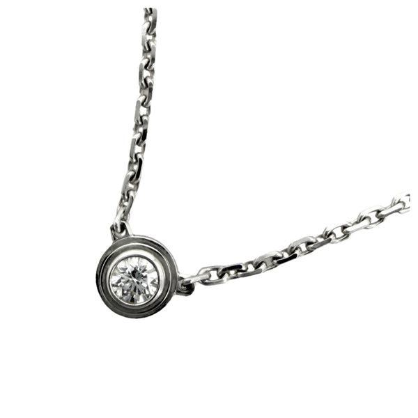 Damour XS Pendant Necklace 18K White Gold with Diamond
