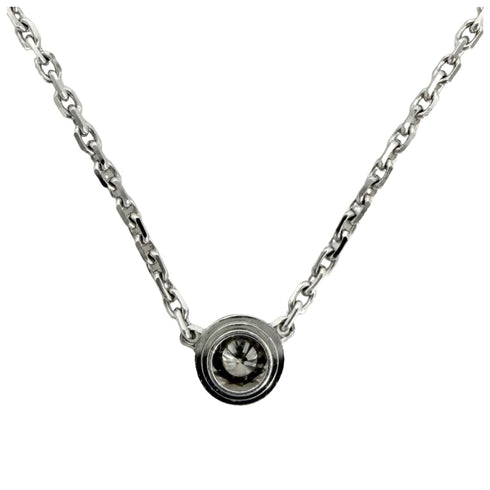 Damour XS Pendant Necklace 18K White Gold with Diamond