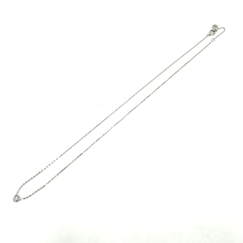 Damour XS Pendant Necklace 18K White Gold with Diamond