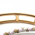 Roulette Double Tour Bracelet Gold With Brown And Pink