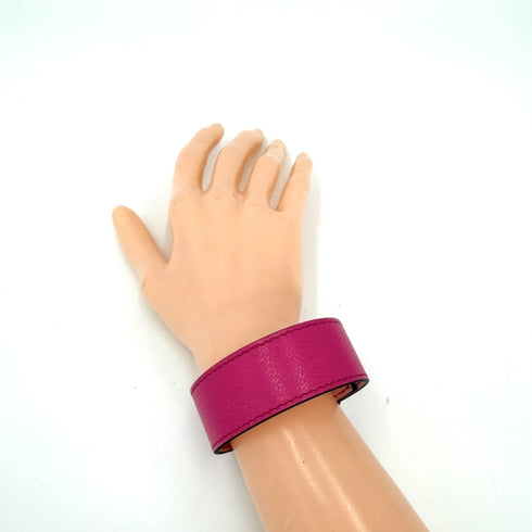 Kelly Twist Bracelet Leather Pink Mini