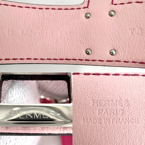Kelly Twist Bracelet Leather Pink Mini