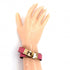 Kelly Double Tour Bracelet Leather Pink Mini