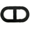 Chaine d'Ancre Brooch Leather Black and White
