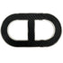 Chaine d'Ancre Brooch Leather Black and White