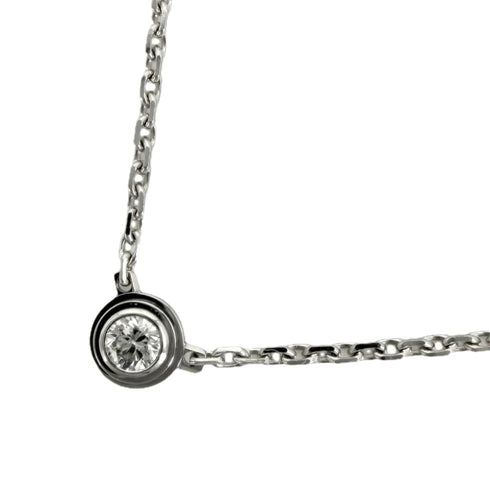 Damour Pendant Necklace 18K White Gold with Diamond