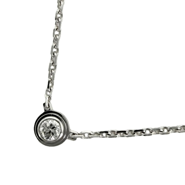 Damour Pendant Necklace 18K White Gold with Diamond