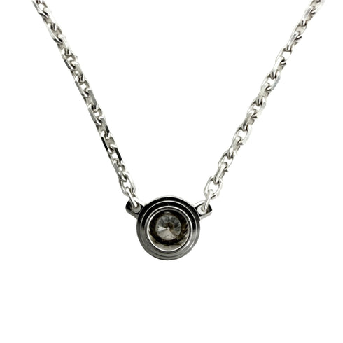 Damour Pendant Necklace 18K White Gold with Diamond