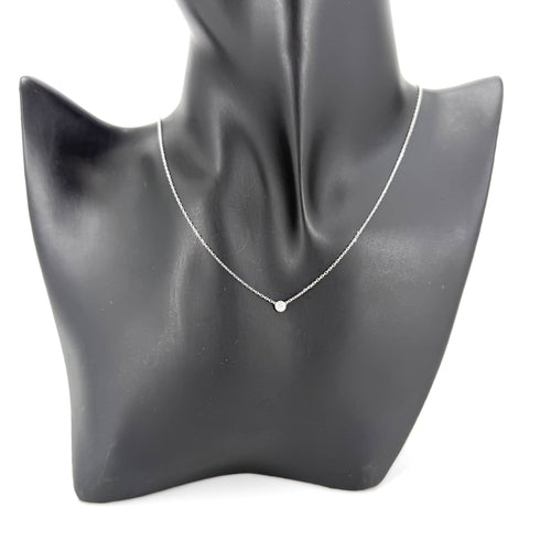 Damour Pendant Necklace 18K White Gold with Diamond