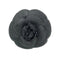 Camellia Brooch Black Ivory White