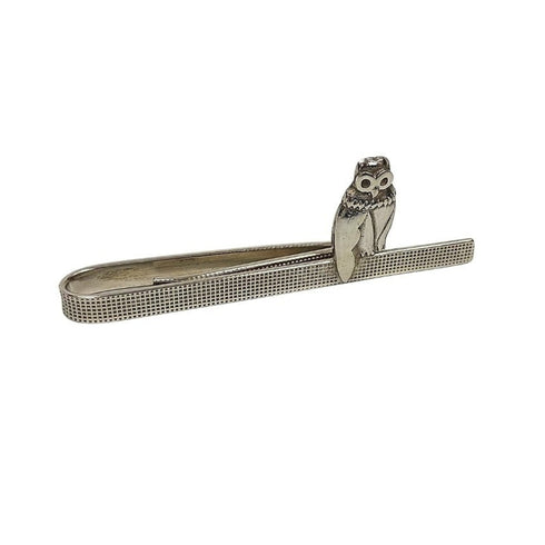Owl Brooch Sterling Silver